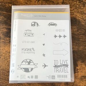 Let's Get Away STAMPIN UP stamp set - used